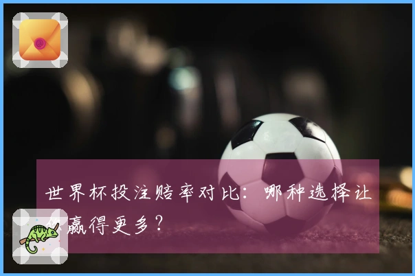 世界杯投注赔率对比：哪种选择让你赢得更多？